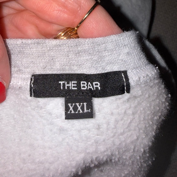 The Bar Sweatshirt Heather Grey/Brown - Picture 6 of 6